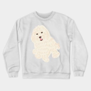 Maltipoo Smiling Sitting Crewneck Sweatshirt